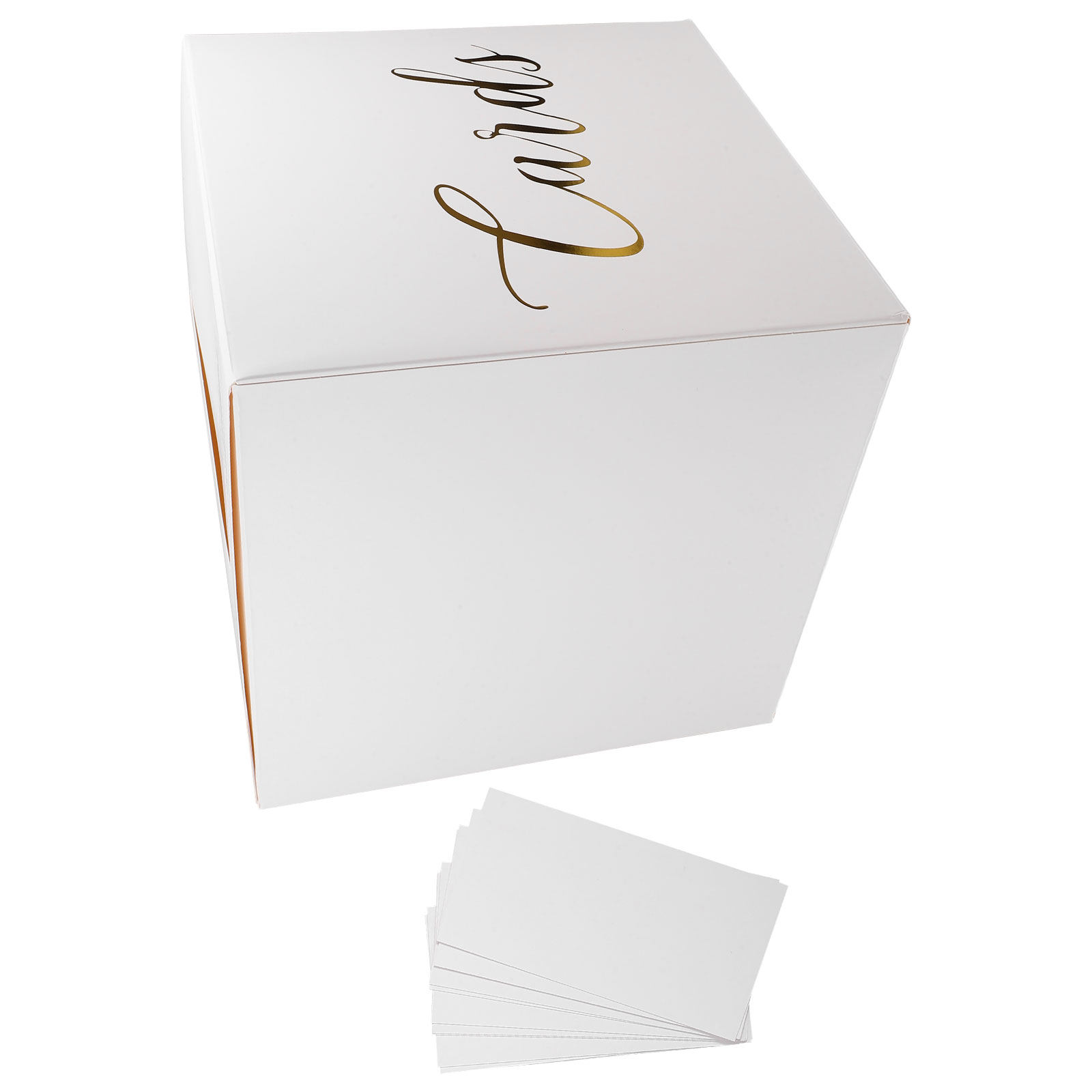 Wedding Card Box - 1個入り ウェディングカードボックス 再利用可能な紙製ギフトボックス。ウェディングカード、封筒、メッセージカード、卒業祝いなどに。素朴なテーマの装飾に。