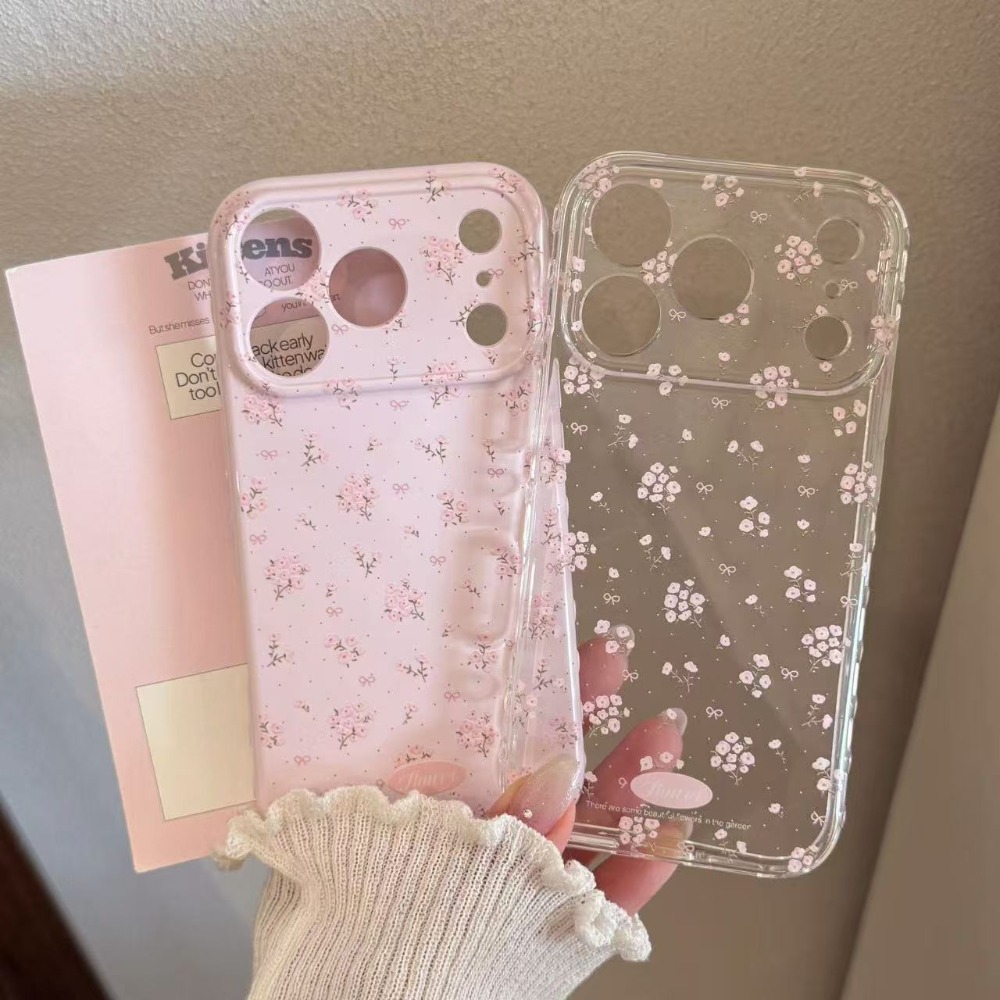 Good Floral & Wedding Decor Supply Photos - 漫画風シンプルな壊れた花柄のかわいい携帯電話ケース、iPhone 17 AIR 16 15 14