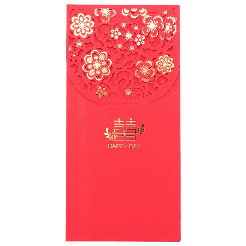 ABZC製、中国風の赤い封筒60個入り。お年玉袋、結婚祝いの - Wedding Envelopes のレビューと価格