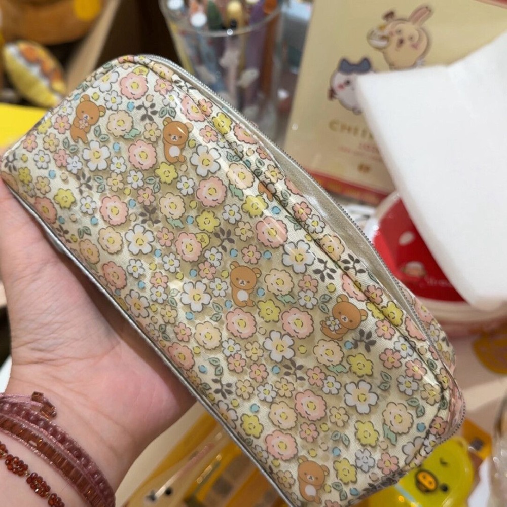 リラックマの美しい花柄ペンケース、可愛くて美しい収納バッグ、 - Good Floral & Wedding Decor Supply Photos のレビューと価格